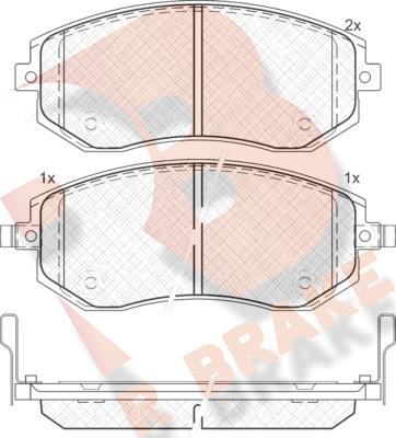 R Brake RB1717 - Komplet Pločica, disk-kočnica www.molydon.hr