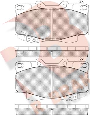 R Brake RB1781 - Komplet Pločica, disk-kočnica www.molydon.hr