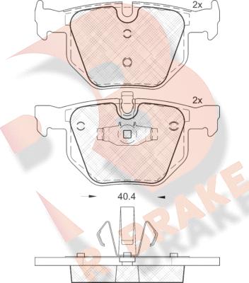 R Brake RB1739 - Komplet Pločica, disk-kočnica www.molydon.hr