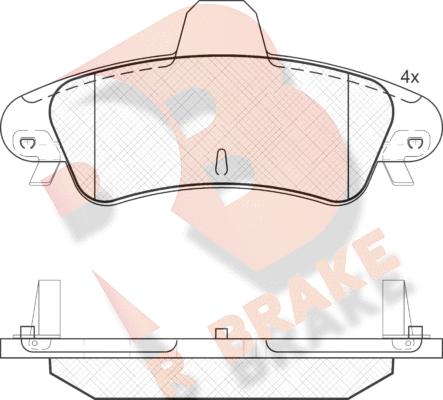 R Brake RB1735-204 - Komplet Pločica, disk-kočnica www.molydon.hr