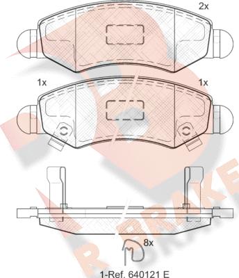 R Brake RB1731 - Komplet Pločica, disk-kočnica www.molydon.hr