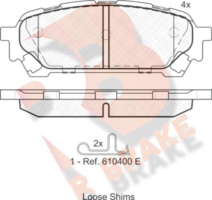 R Brake RB1737 - Komplet Pločica, disk-kočnica www.molydon.hr