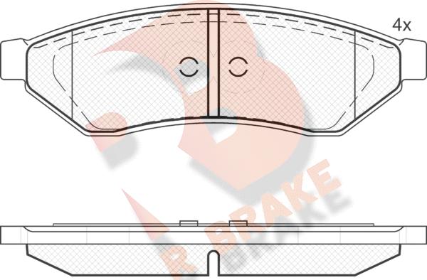 R Brake RB1726 - Komplet Pločica, disk-kočnica www.molydon.hr