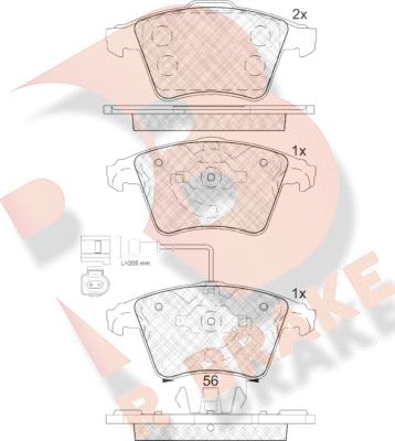 R Brake RB1779 - Komplet Pločica, disk-kočnica www.molydon.hr