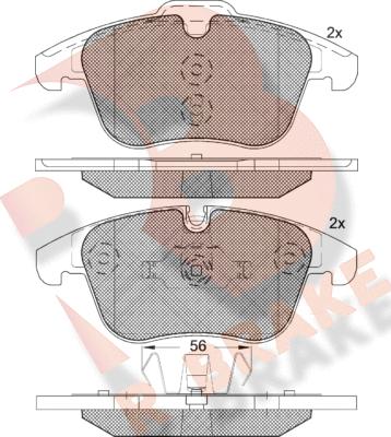 R Brake RB1775-203 - Komplet Pločica, disk-kočnica www.molydon.hr