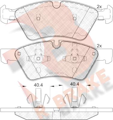 R Brake RB1771 - Komplet Pločica, disk-kočnica www.molydon.hr