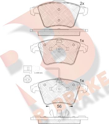 R Brake RB1778 - Komplet Pločica, disk-kočnica www.molydon.hr