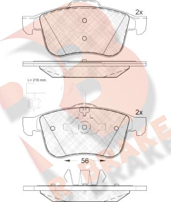 R Brake RB1772 - Komplet Pločica, disk-kočnica www.molydon.hr