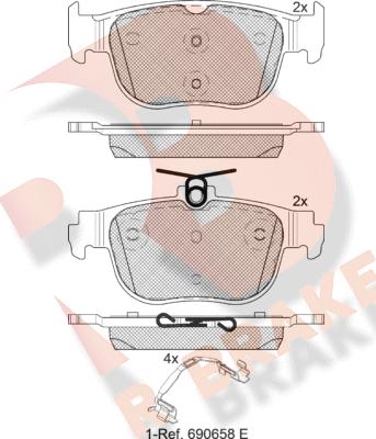 R Brake RB2408 - Komplet Pločica, disk-kočnica www.molydon.hr