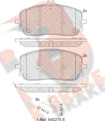 R Brake RB2425-208 - Komplet Pločica, disk-kočnica www.molydon.hr