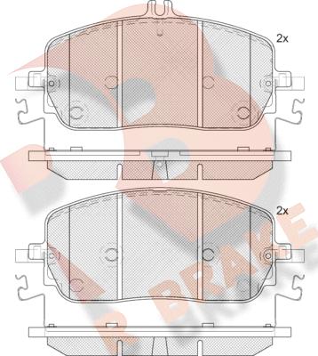 R Brake RB2425 - Komplet Pločica, disk-kočnica www.molydon.hr