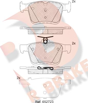 R Brake RB2099-203 - Komplet Pločica, disk-kočnica www.molydon.hr