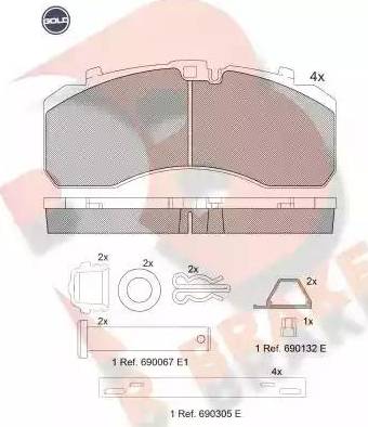 R Brake RB2091 G - Komplet Pločica, disk-kočnica www.molydon.hr