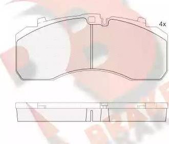 R Brake RB2091 - Komplet Pločica, disk-kočnica www.molydon.hr