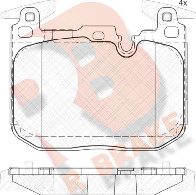 R Brake RB2093-203 - Komplet Pločica, disk-kočnica www.molydon.hr