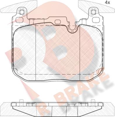 R Brake RB2093 - Komplet Pločica, disk-kočnica www.molydon.hr