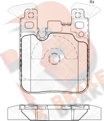 R Brake RB2092 - Komplet Pločica, disk-kočnica www.molydon.hr