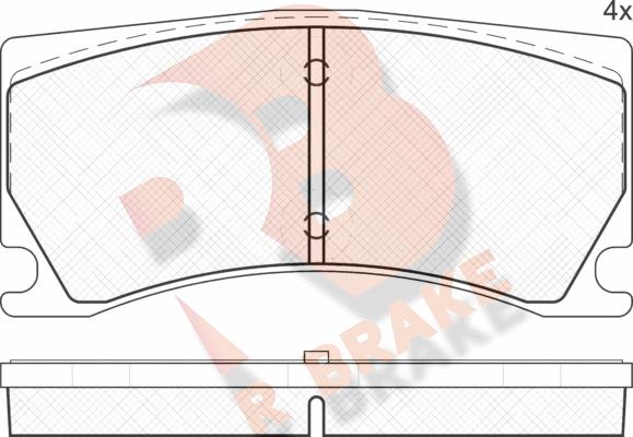 R Brake RB2041 - Komplet Pločica, disk-kočnica www.molydon.hr