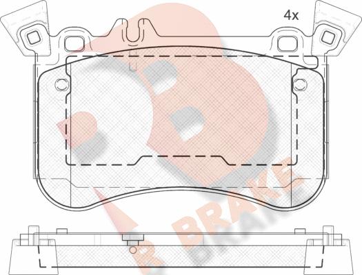 R Brake RB2042-203 - Komplet Pločica, disk-kočnica www.molydon.hr