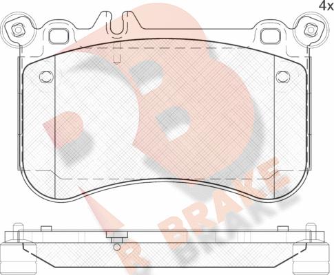 R Brake RB2042 - Komplet Pločica, disk-kočnica www.molydon.hr