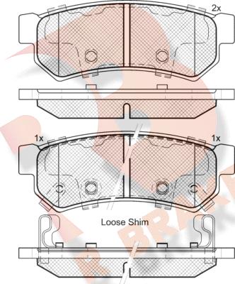 R Brake RB2058-203 - Komplet Pločica, disk-kočnica www.molydon.hr