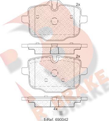 R Brake RB2005-200 - Komplet Pločica, disk-kočnica www.molydon.hr