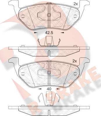 R Brake RB2031 - Komplet Pločica, disk-kočnica www.molydon.hr