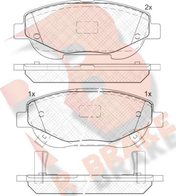 R Brake RB2022 - Komplet Pločica, disk-kočnica www.molydon.hr