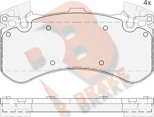 R Brake RB2070 - Komplet Pločica, disk-kočnica www.molydon.hr