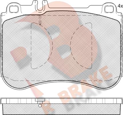 R Brake RB2194 - Komplet Pločica, disk-kočnica www.molydon.hr