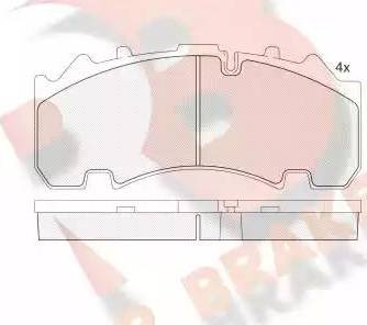 R Brake RB2155 - Komplet Pločica, disk-kočnica www.molydon.hr