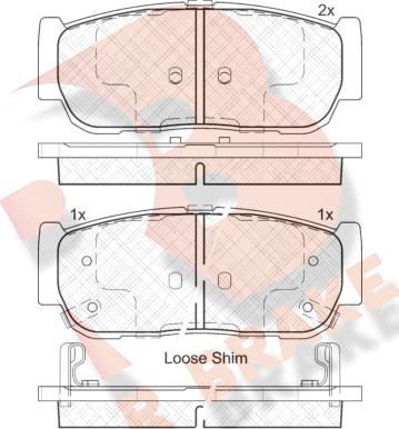 R Brake RB2151 - Komplet Pločica, disk-kočnica www.molydon.hr