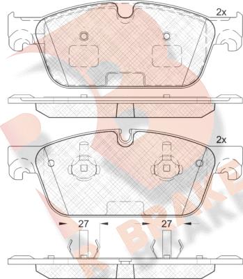 R Brake RB2104 - Komplet Pločica, disk-kočnica www.molydon.hr