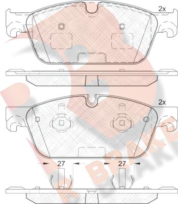 R Brake RB2105 - Komplet Pločica, disk-kočnica www.molydon.hr