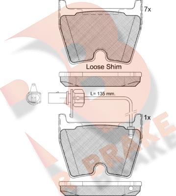 R Brake RB2113-208 - Komplet Pločica, disk-kočnica www.molydon.hr