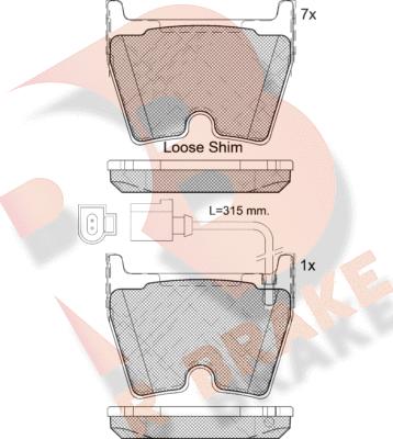 R Brake RB2113-203 - Komplet Pločica, disk-kočnica www.molydon.hr