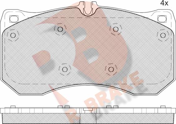 R Brake RB2185 - Komplet Pločica, disk-kočnica www.molydon.hr