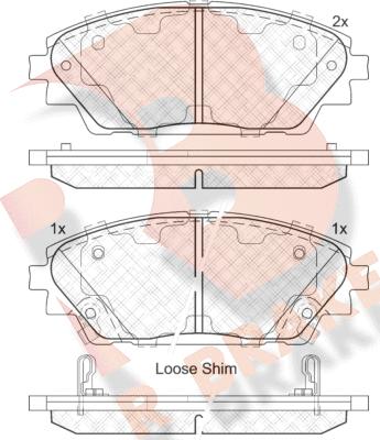 R Brake RB2171 - Komplet Pločica, disk-kočnica www.molydon.hr