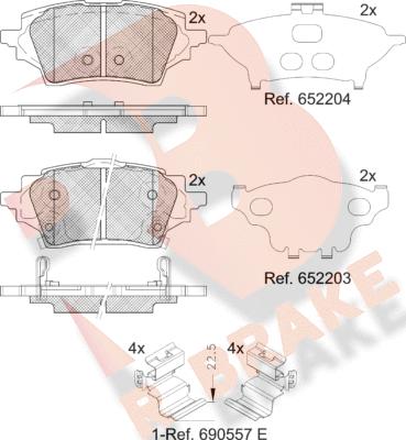 R Brake RB2397 - Komplet Pločica, disk-kočnica www.molydon.hr