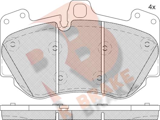 R Brake RB2349 - Komplet Pločica, disk-kočnica www.molydon.hr