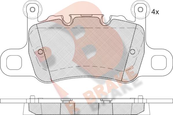 R Brake RB2348-208 - Komplet Pločica, disk-kočnica www.molydon.hr