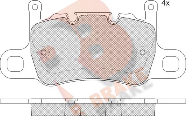 R Brake RB2348 - Komplet Pločica, disk-kočnica www.molydon.hr