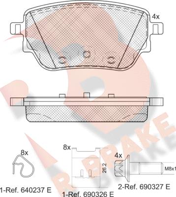 R Brake RB2353 - Komplet Pločica, disk-kočnica www.molydon.hr