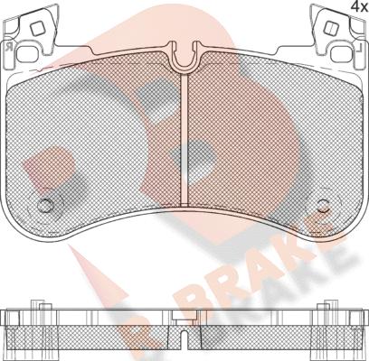 R Brake RB2366 - Komplet Pločica, disk-kočnica www.molydon.hr