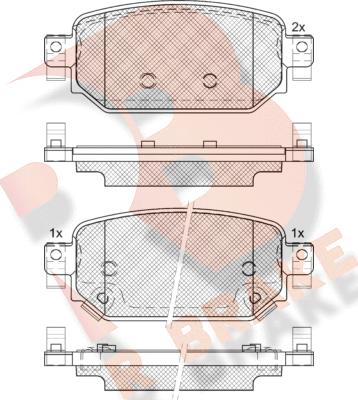 R Brake RB2300 - Komplet Pločica, disk-kočnica www.molydon.hr