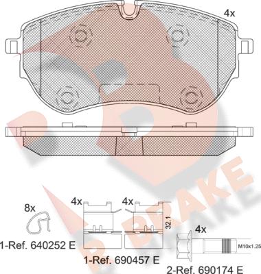 R Brake RB2319 - Komplet Pločica, disk-kočnica www.molydon.hr