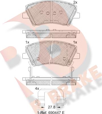 R Brake RB2314 - Komplet Pločica, disk-kočnica www.molydon.hr