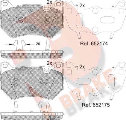 R Brake RB2385 - Komplet Pločica, disk-kočnica www.molydon.hr