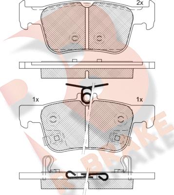 R Brake RB2339 - Komplet Pločica, disk-kočnica www.molydon.hr