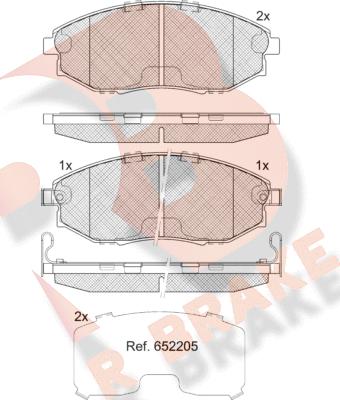 R Brake RB3326 - Komplet Pločica, disk-kočnica www.molydon.hr